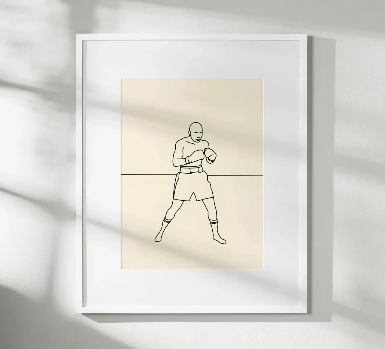 Boxer Minimalist Line Art hahnemühle by Viv Line Art