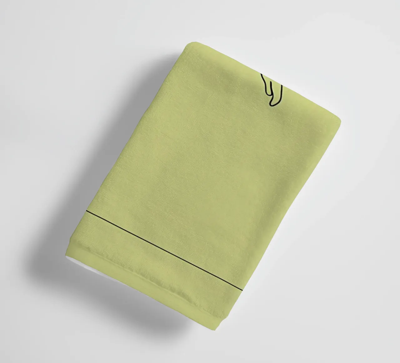 Rugby Player Minimalist Line Art towel by Viv Line Art
