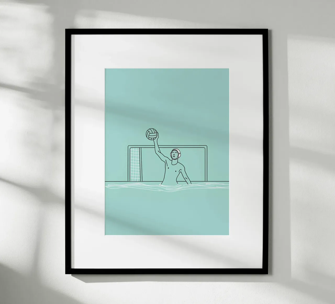 Sport acquatici - Line art minimalista carta hahnemühle da Viv Line Art
