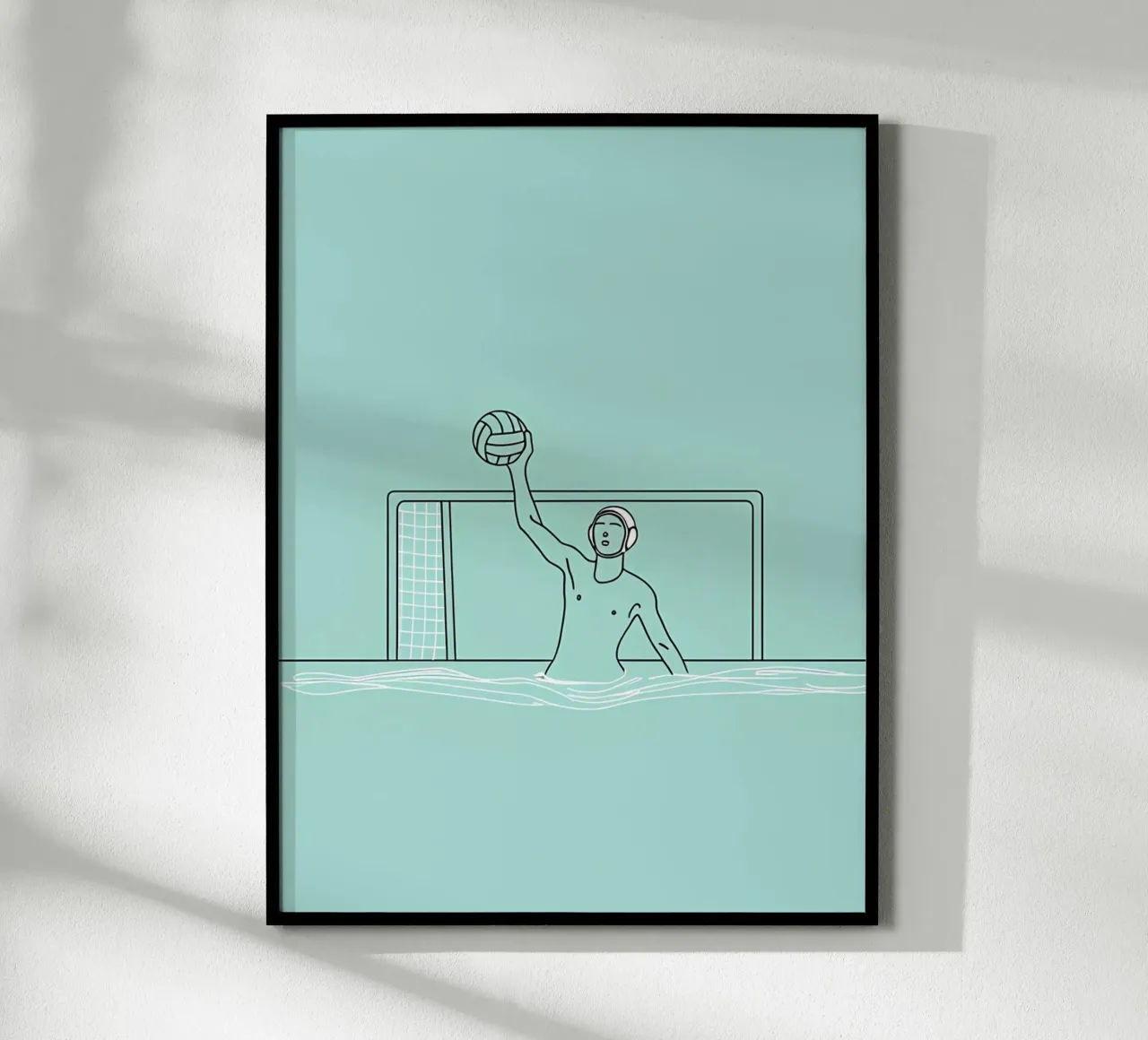 Sport acquatici - Line art minimalista carta hahnemühle da Viv Line Art