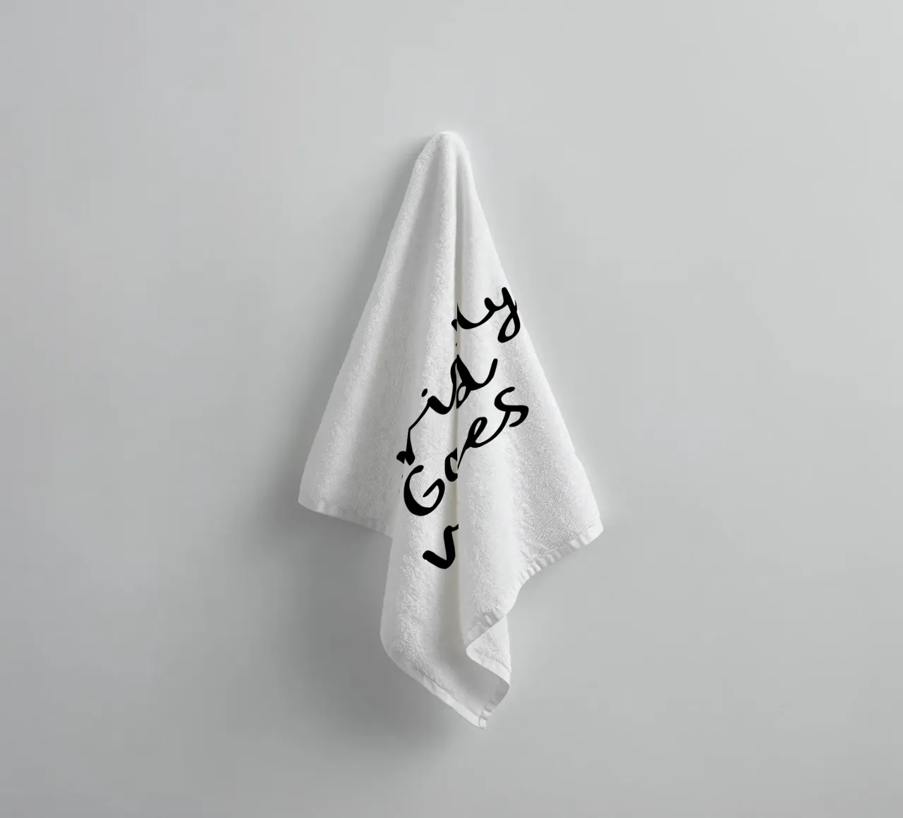 Strictly Good Vibes towel by THE MOTIVATED TYPE