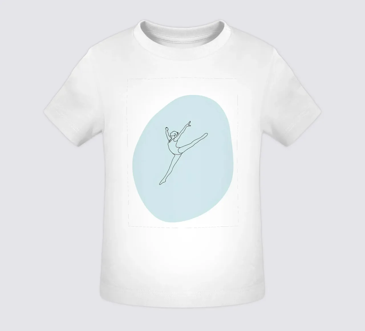 Ballet Dancer Minimalist Line Art t-shirt pour bébé de Viv Line Art