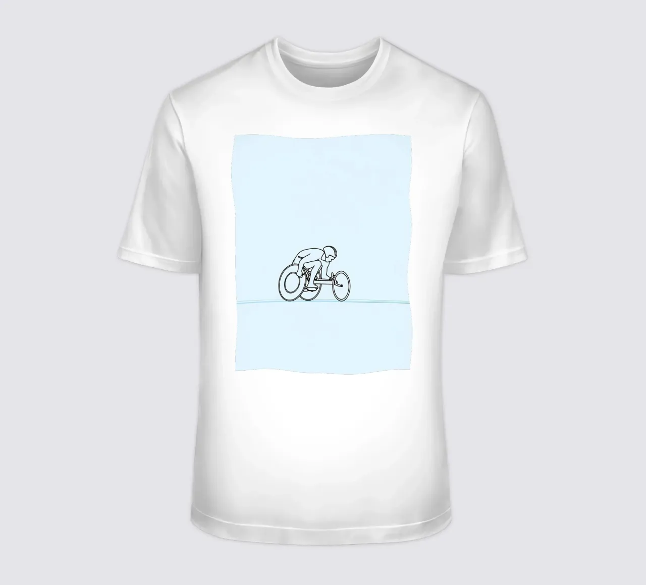 Parasport Athlete Minimalist Line Art t-shirt by Viv Line Art