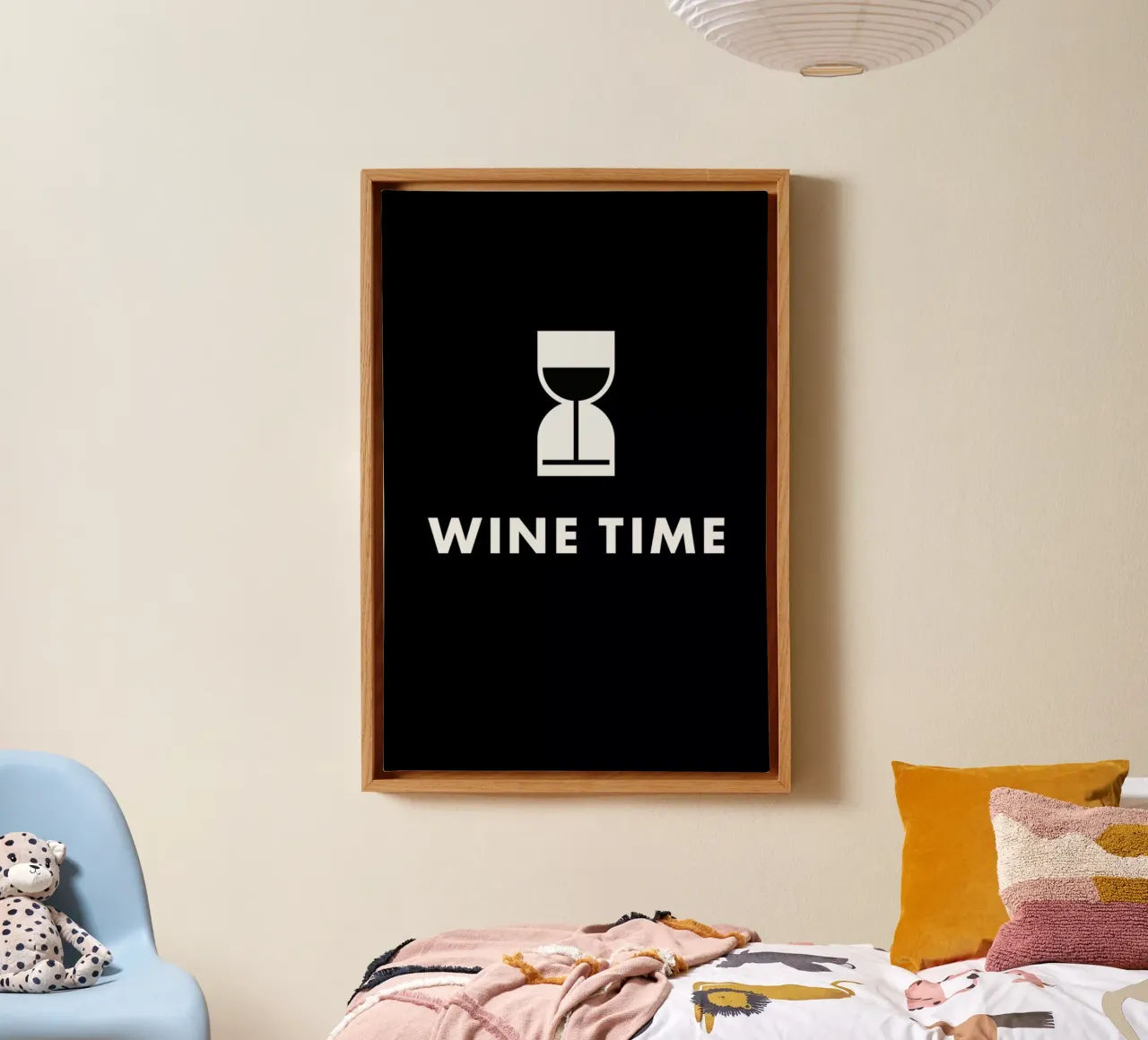 Wine Time Leinwand mit Schattenfugenrahmen von Jaco Haasbroek