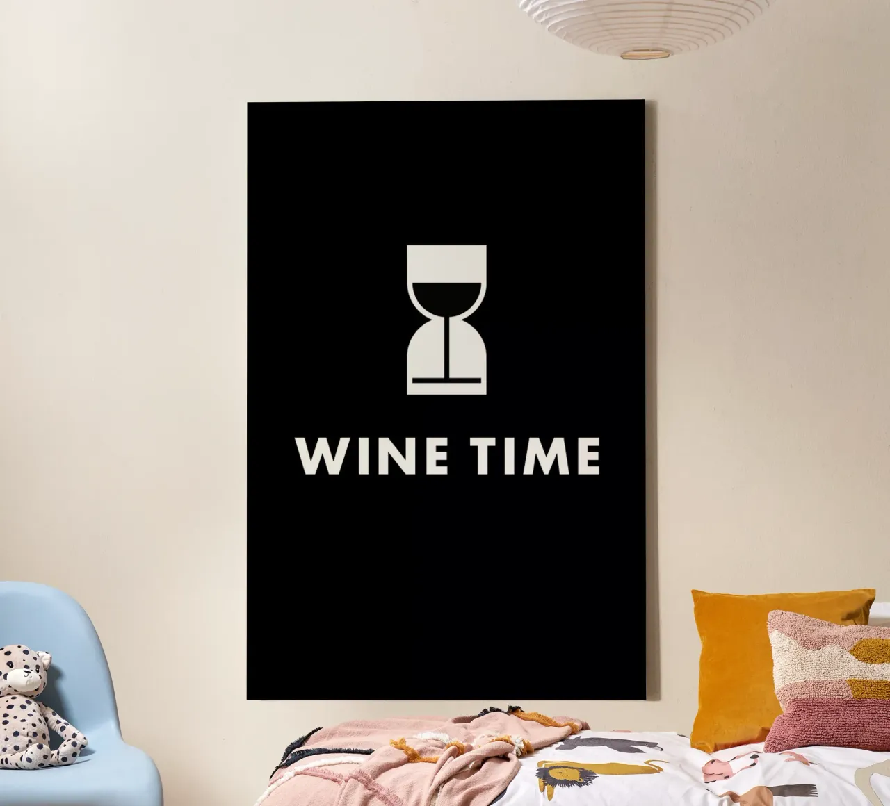 Wine Time Leinwand mit Schattenfugenrahmen von Jaco Haasbroek
