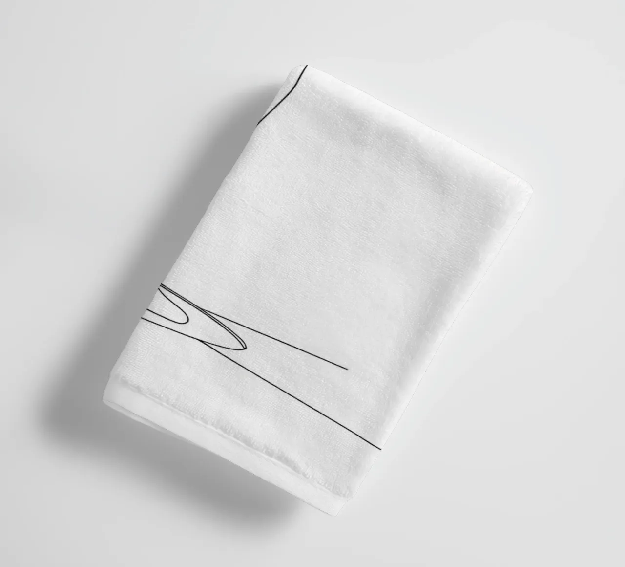 Atleta di Shot Put Line Art minimalista asciugamano da bagno da Viv Line Art