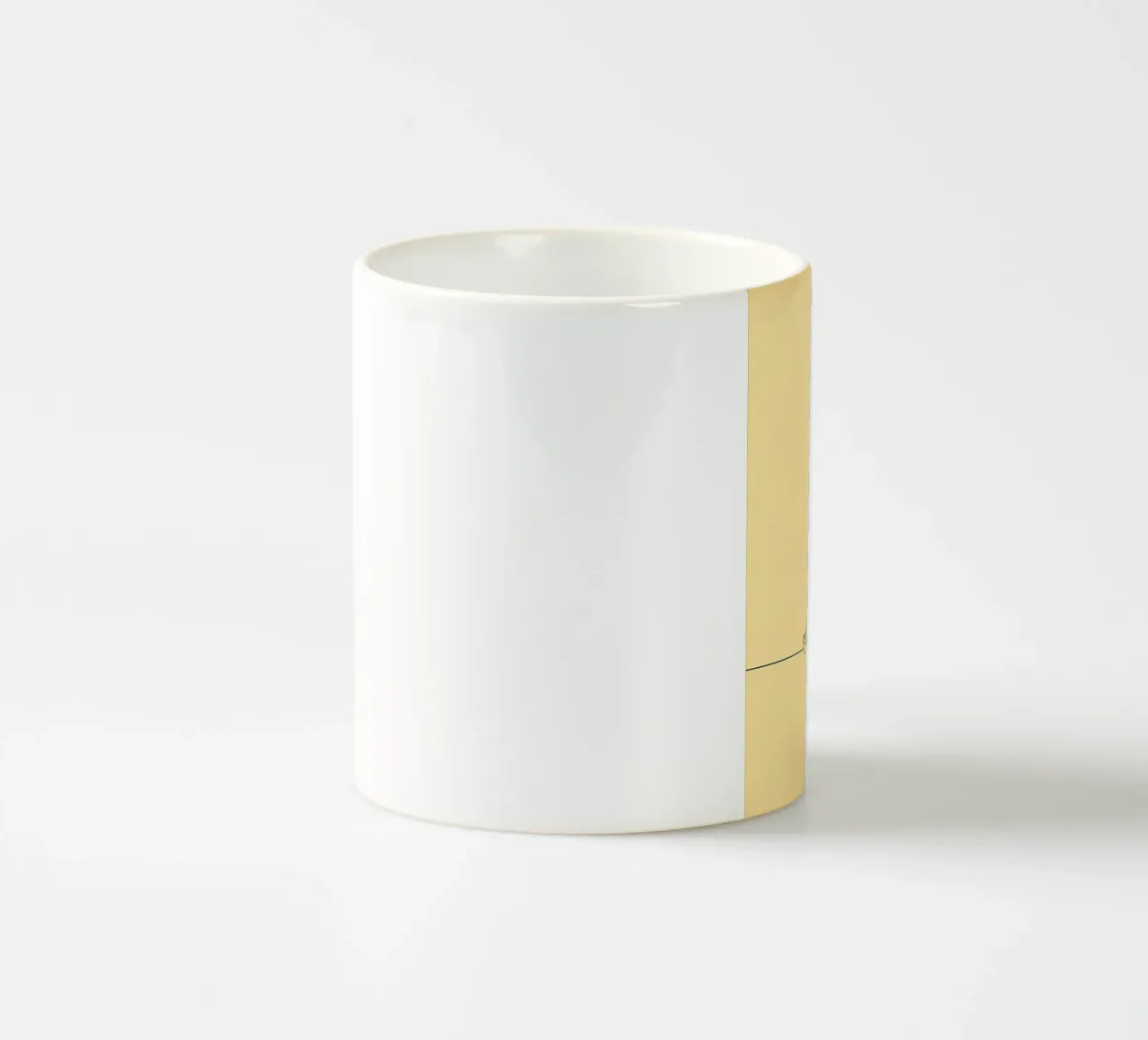 Giocatore di pallavolo Line Art minimalista tazza in ceramica da Viv Line Art