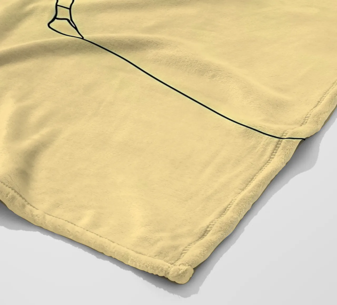 Giocatore di pallavolo Line Art minimalista coperta in pile da Viv Line Art