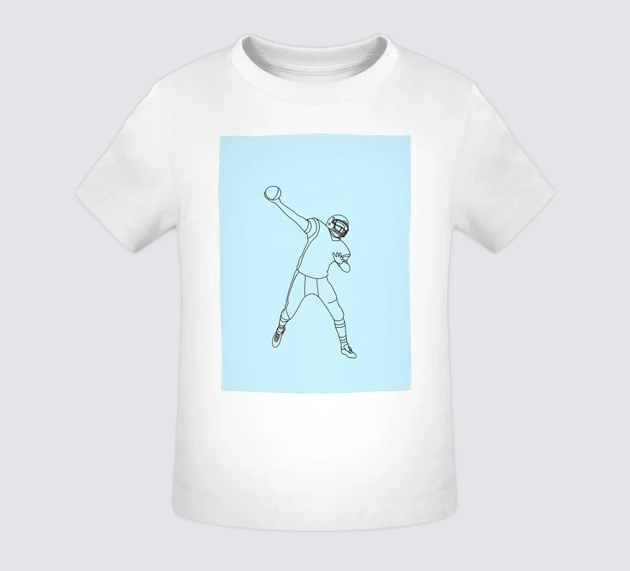 Giocatore di calcio - Line Art minimalista maglietta neonato da Viv Line Art