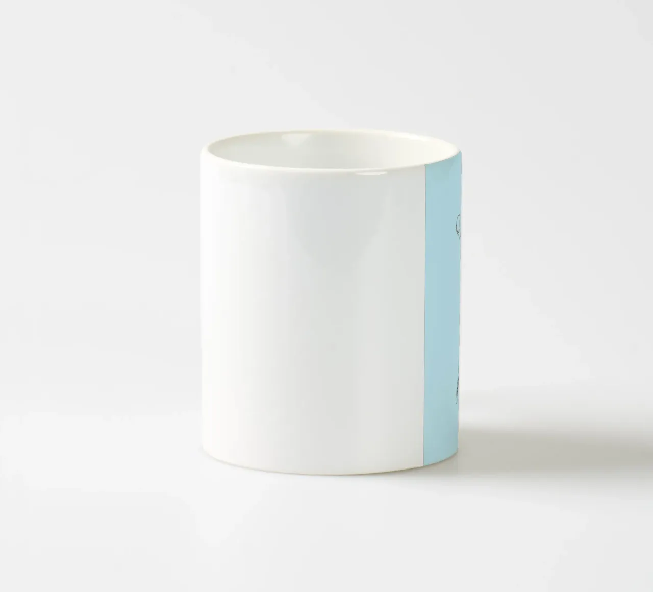 Giocatore di calcio - Line Art minimalista tazza in ceramica da Viv Line Art
