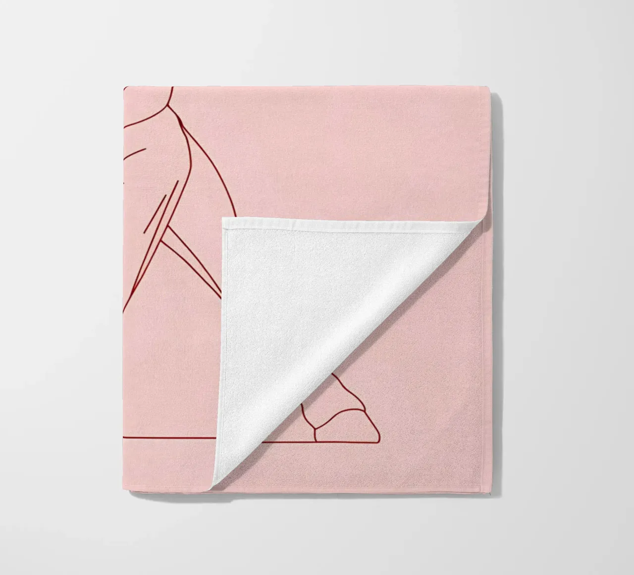 Baseball Player Minimalist Line Art beach towel by Viv Line Art
