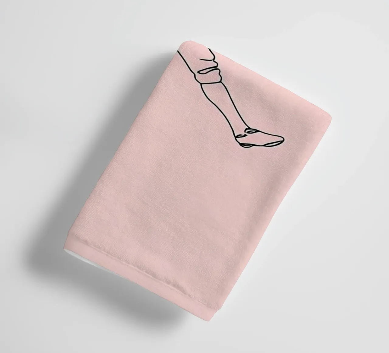 Baseball Player Minimalist Line Art 3 towel by Viv Line Art