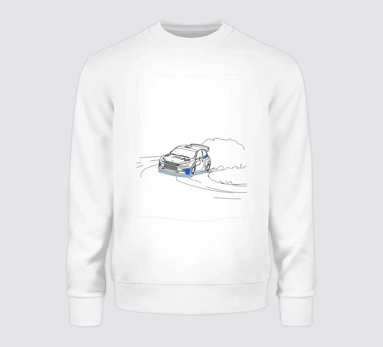 Arte di linea minimalista di auto da corsa felpa da Viv Line Art