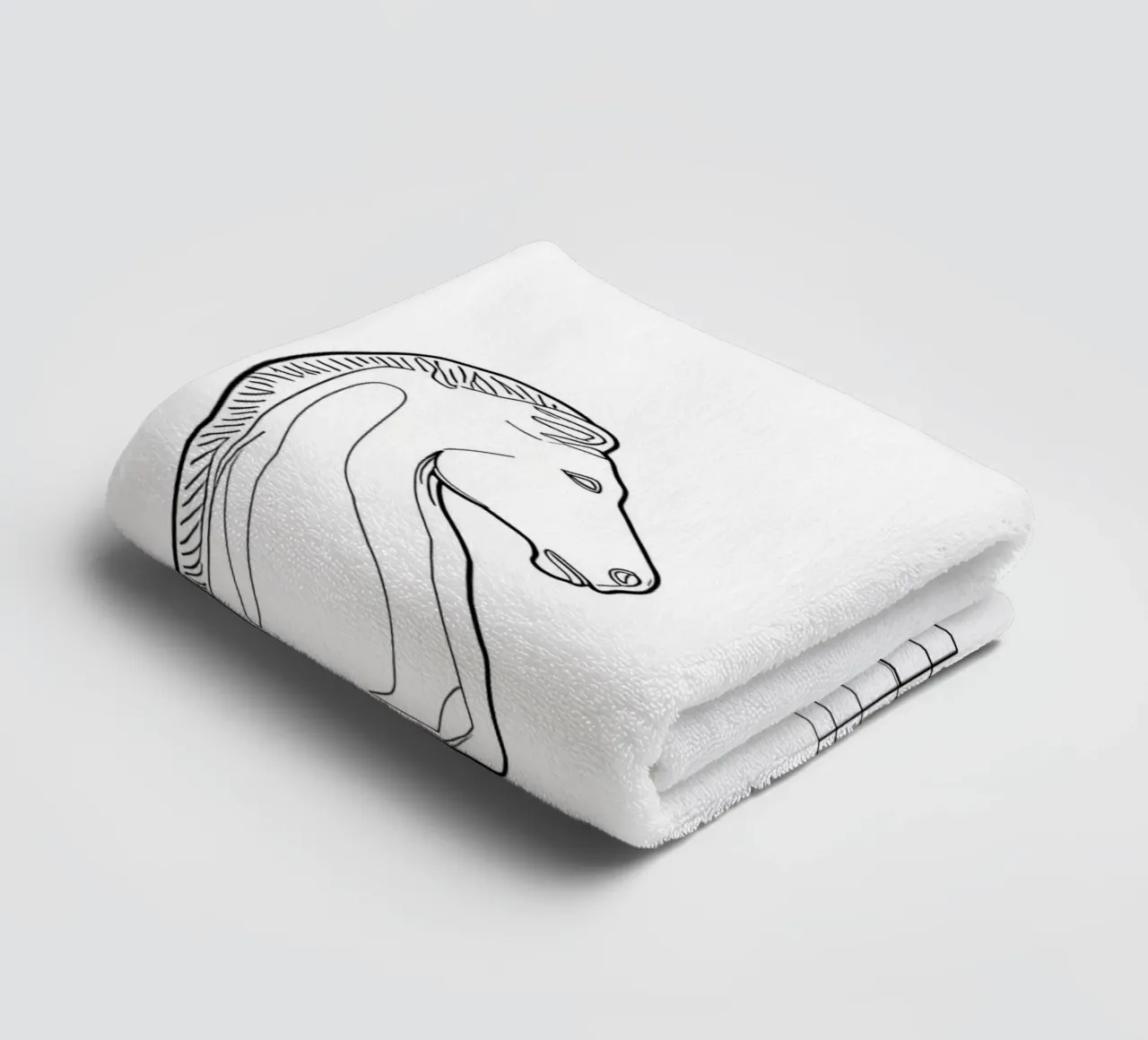 Scacchi - Line art minimalista asciugamano da bagno da Viv Line Art