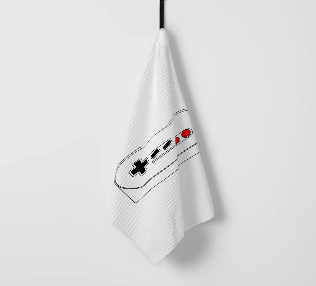 Gaming - Dessin au trait minimaliste torchon de Viv Line Art