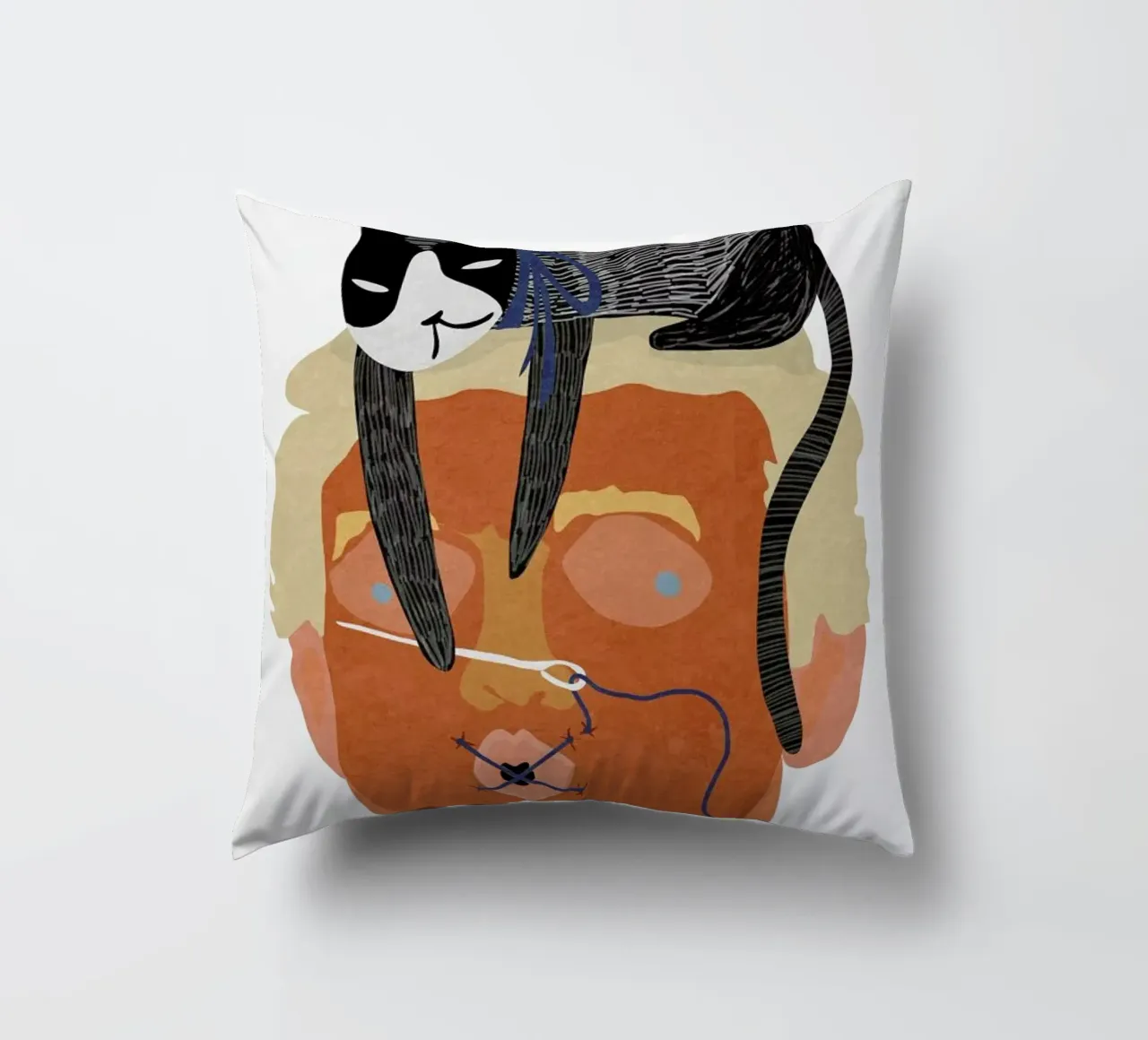 Speak No Evil cuscino da Amalia Restrepo