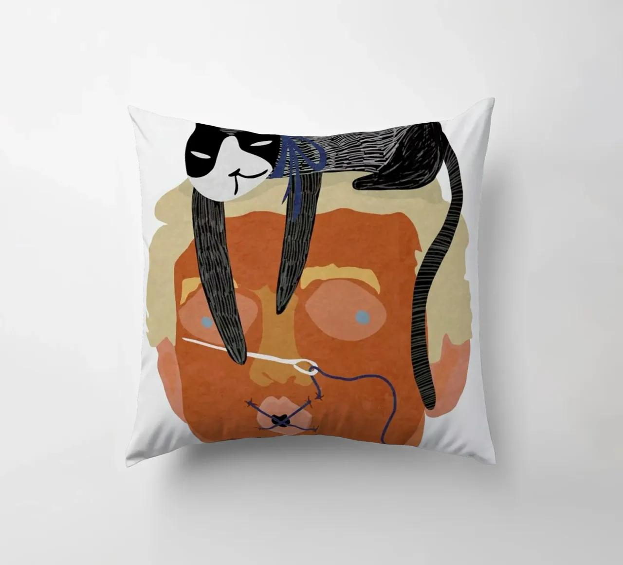 Speak No Evil cuscino da Amalia Restrepo