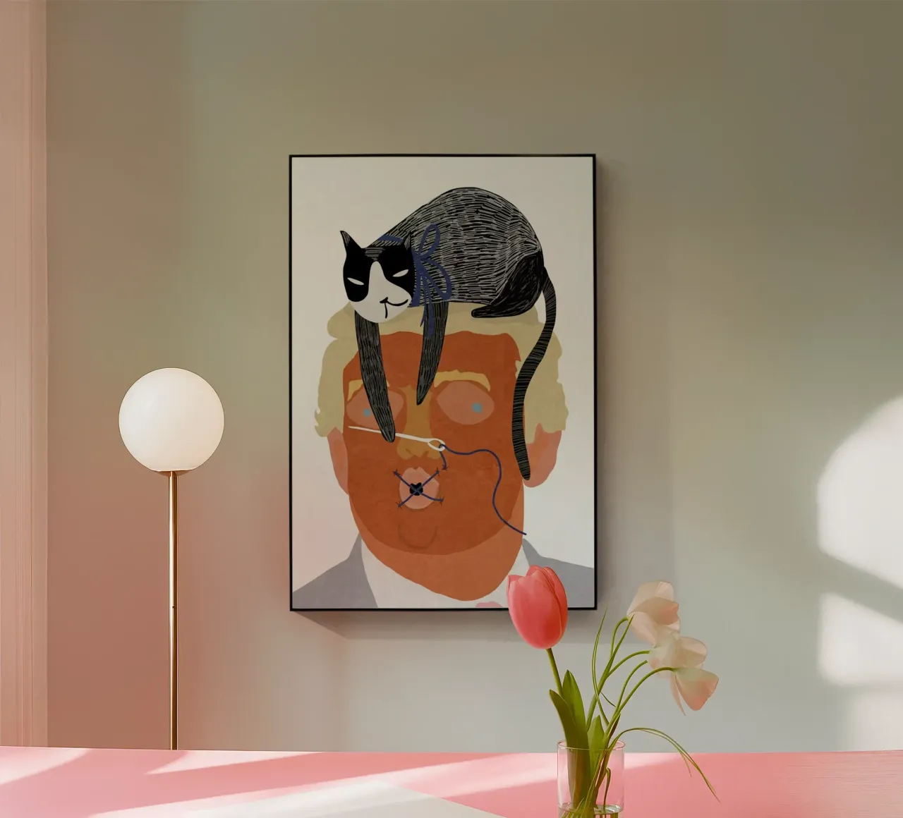 Speak No Evil plexiglass da Amalia Restrepo