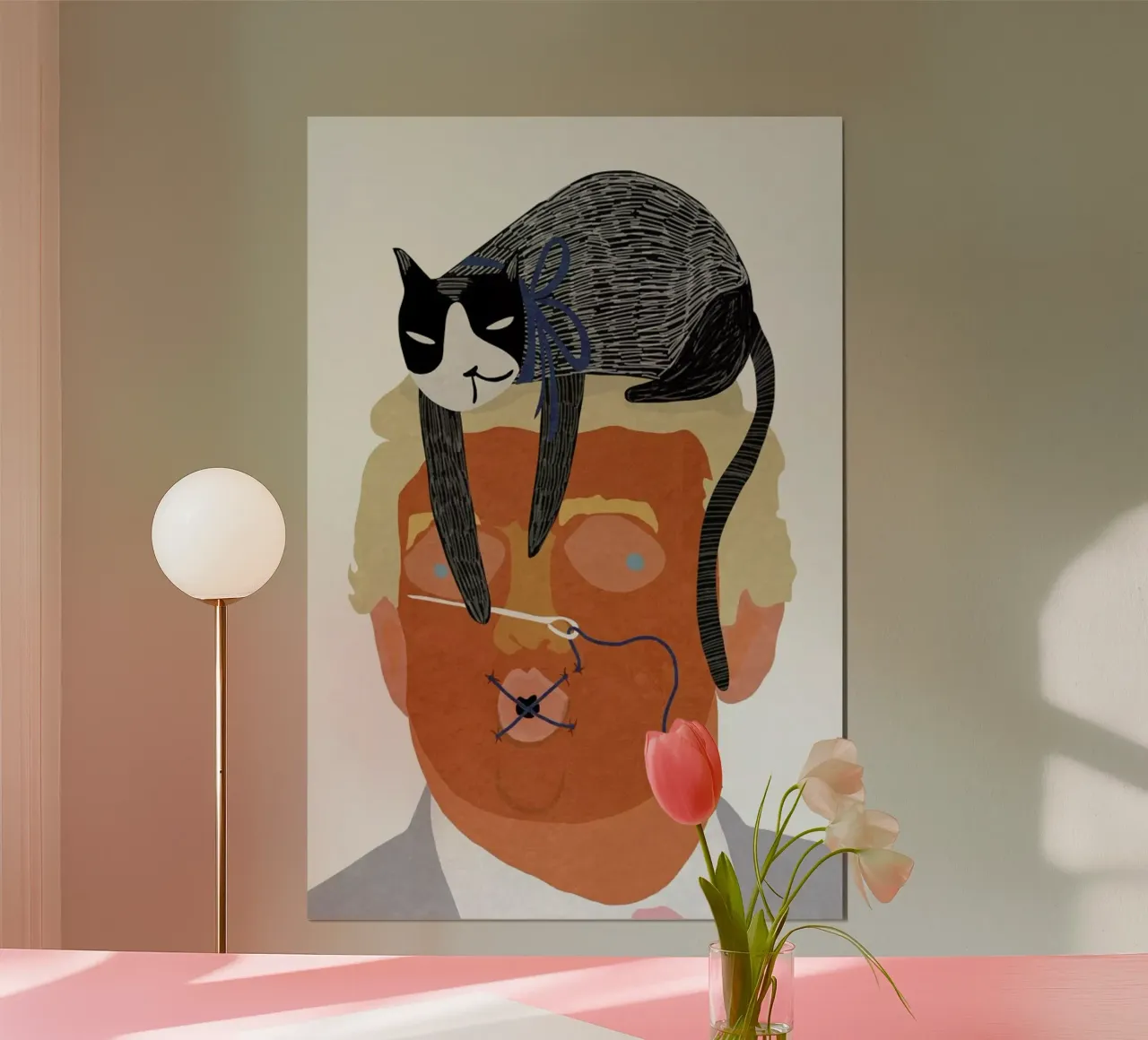 Speak No Evil poster con telaio in alluminio da Amalia Restrepo
