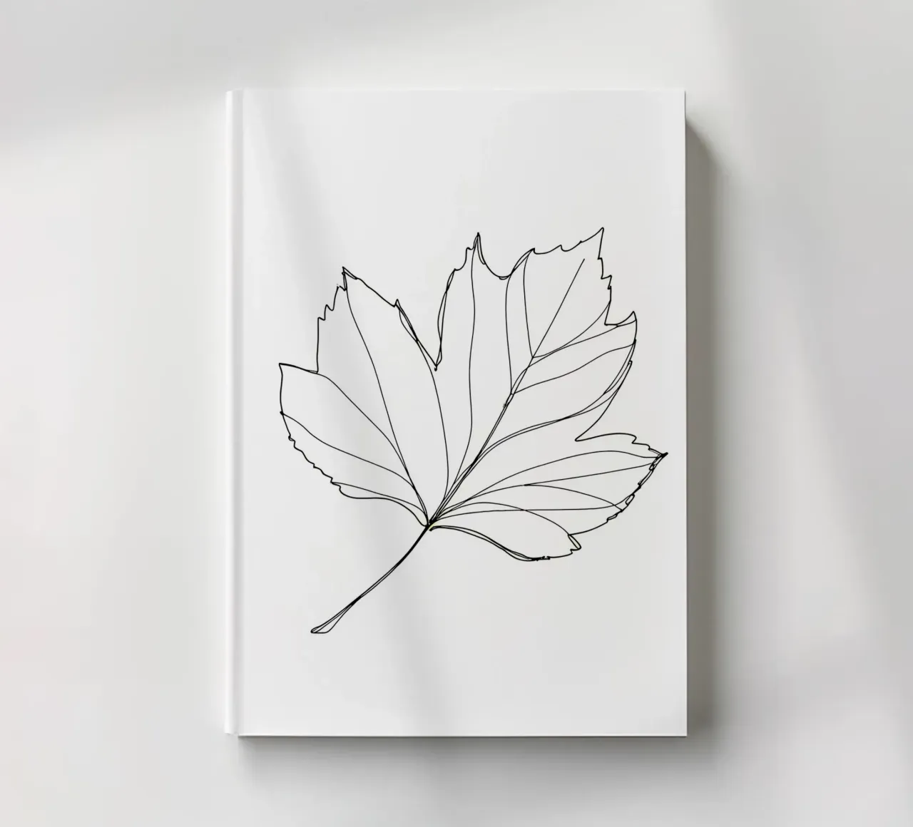 Leaf - Minimalist Line Art notebook by Viv Line Art