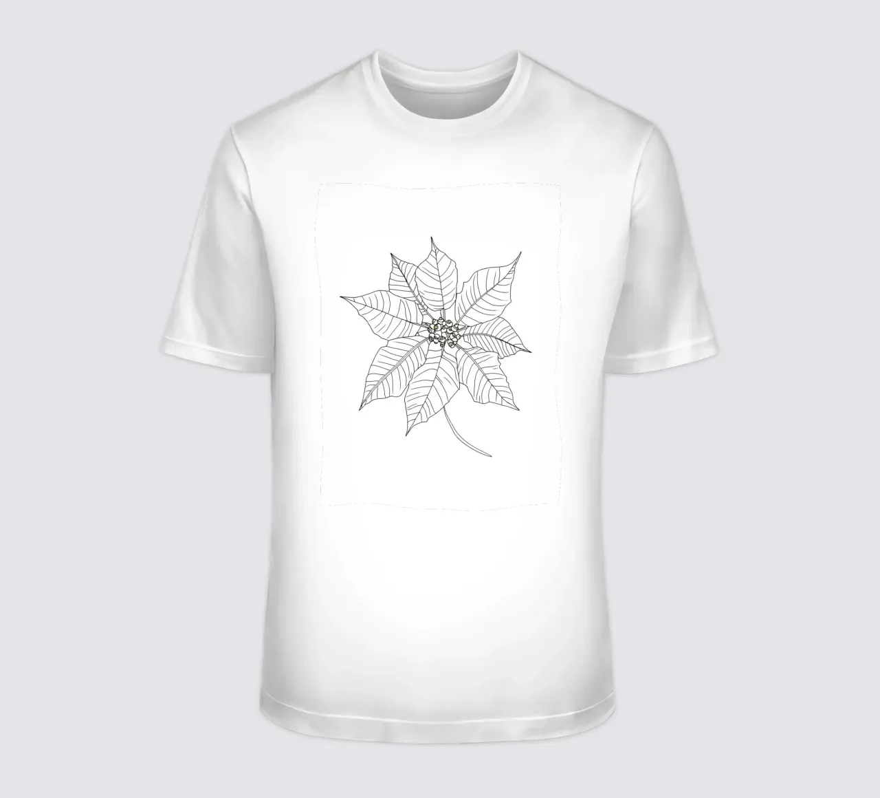 Stella di Natale - Line Art minimalista t-shirt da Viv Line Art