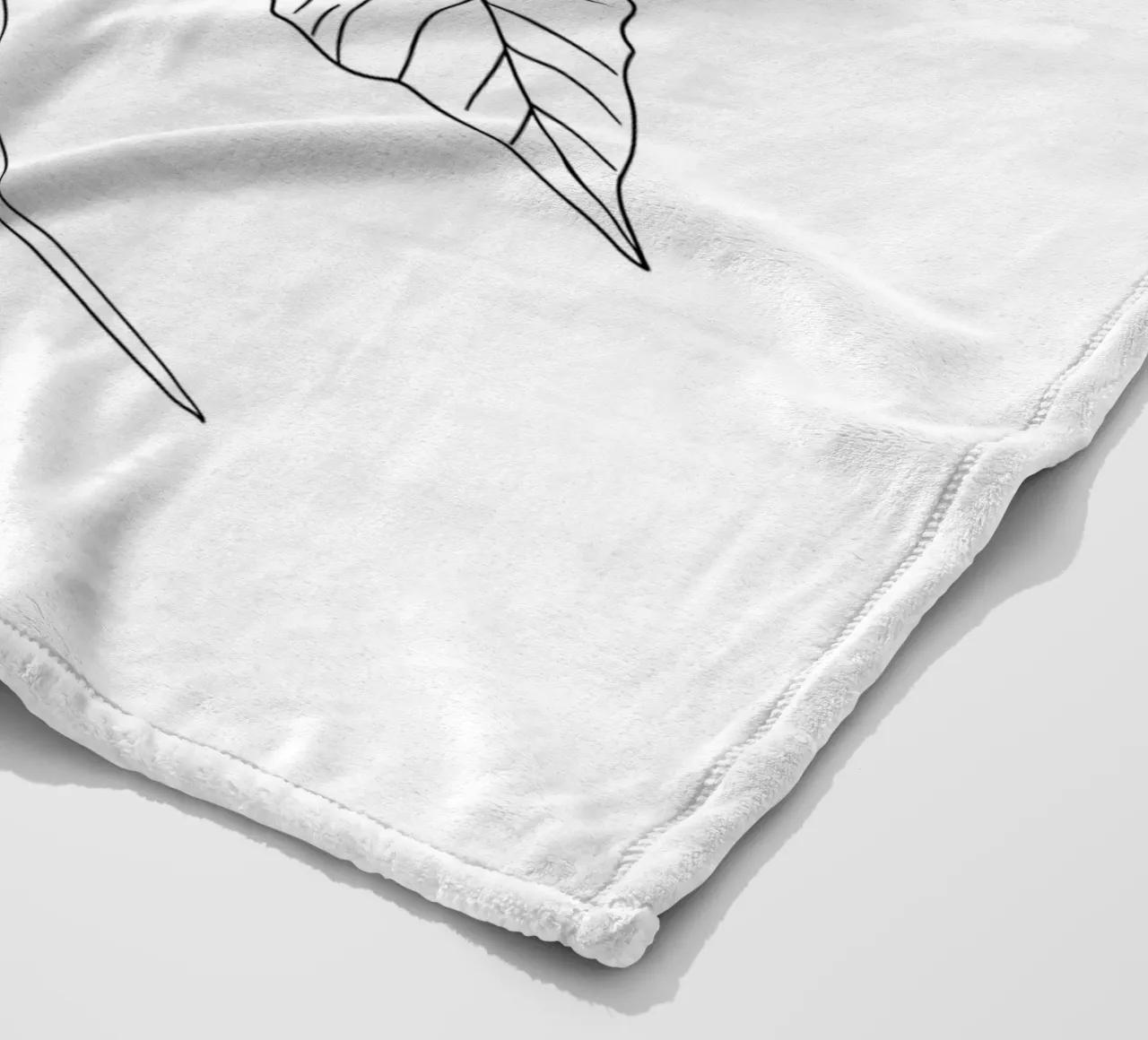 Stella di Natale - Line Art minimalista coperta in pile da Viv Line Art