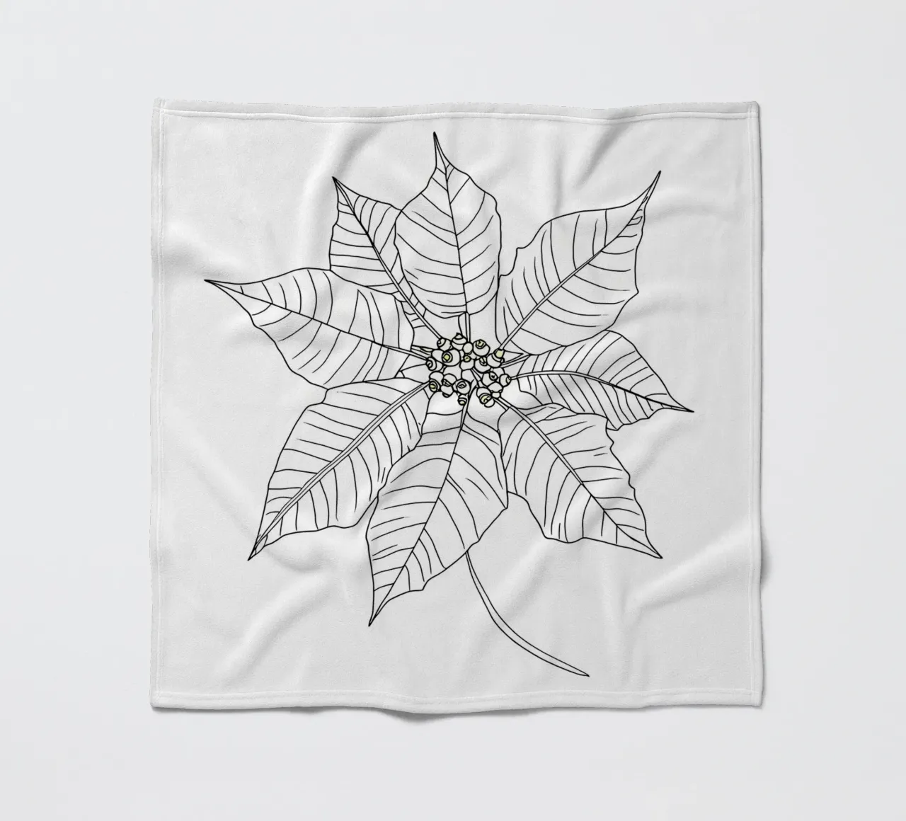 Stella di Natale - Line Art minimalista coperta in pile da Viv Line Art