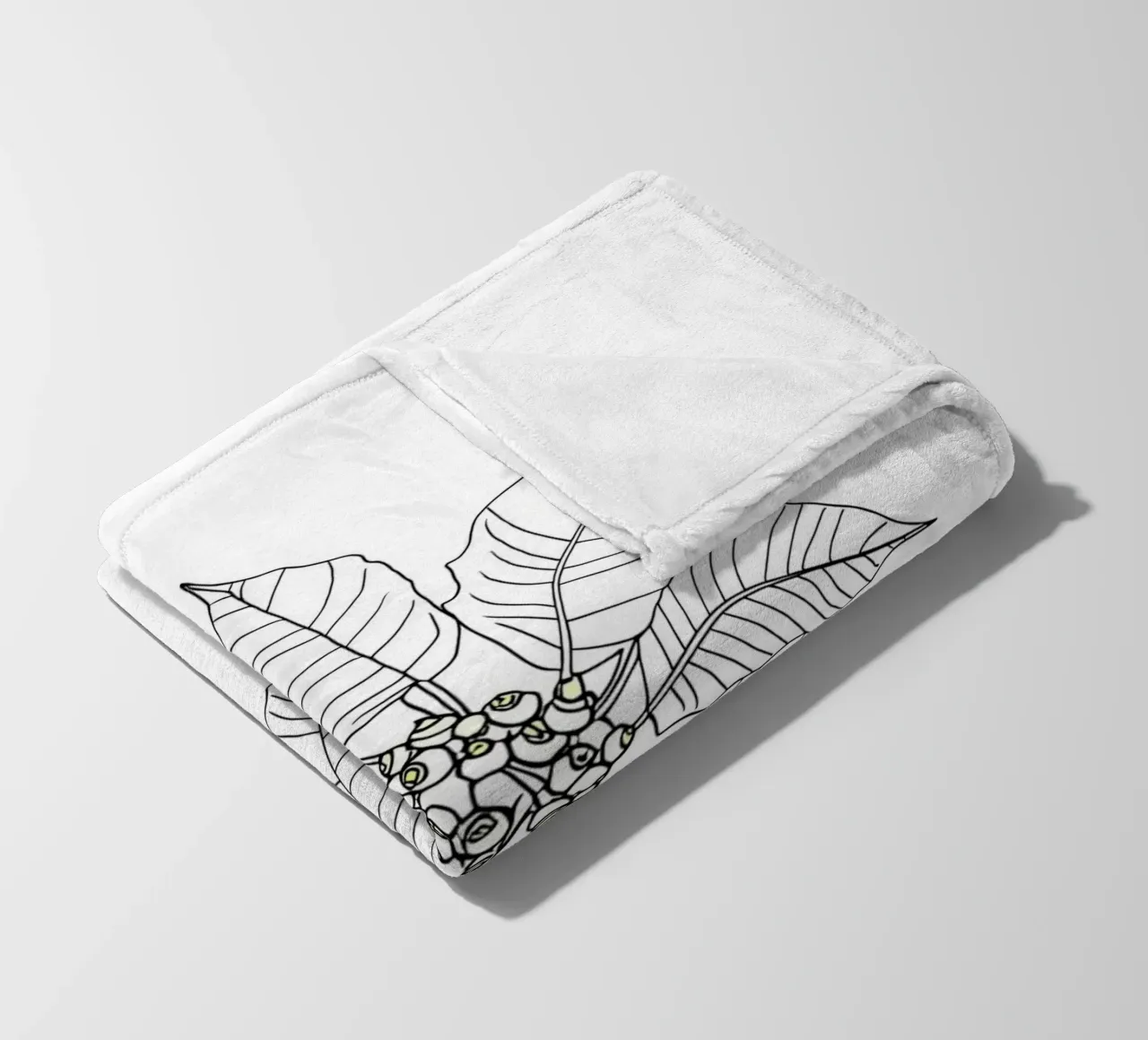 Stella di Natale - Line Art minimalista coperta in pile da Viv Line Art