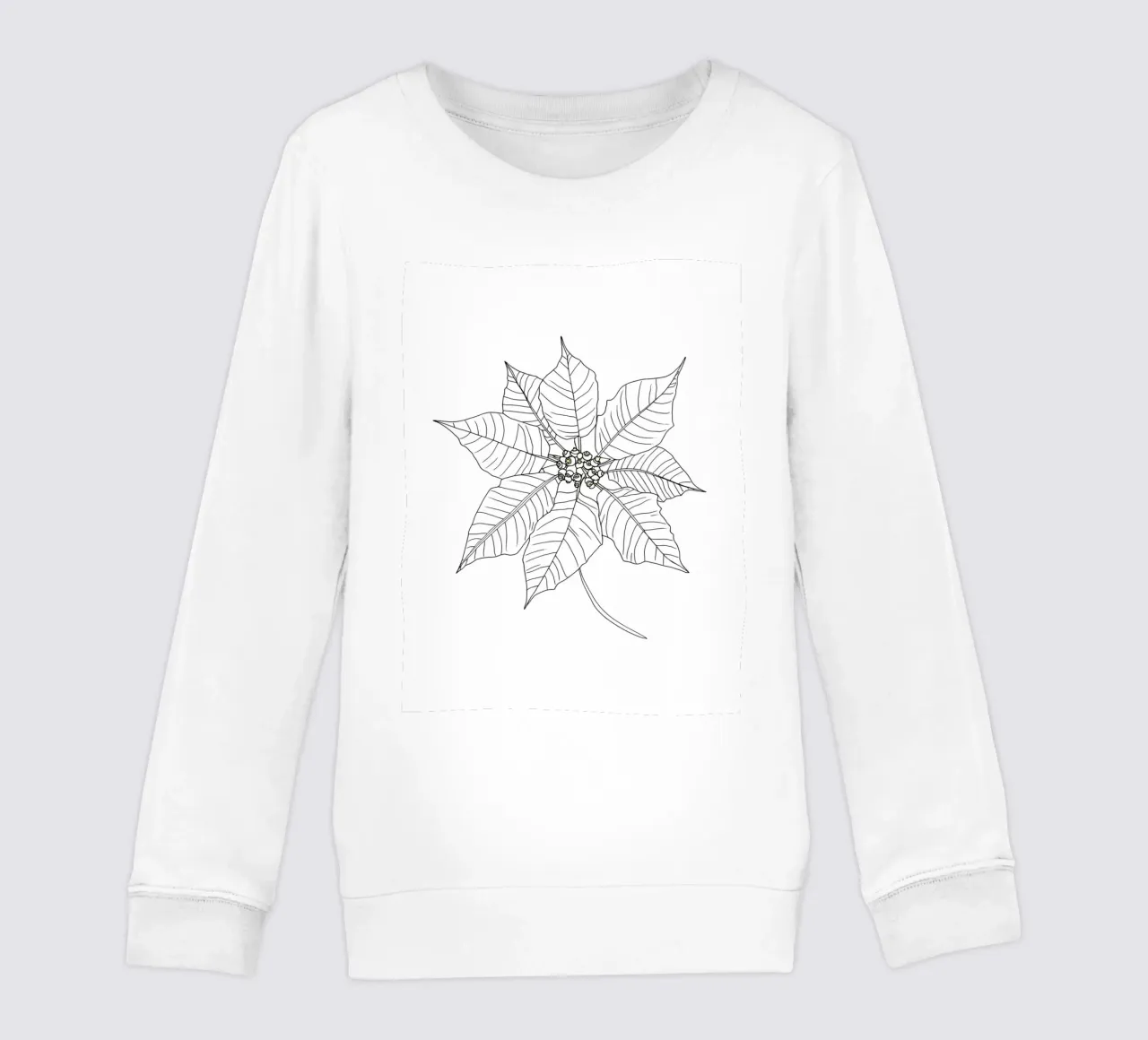 Stella di Natale - Line Art minimalista felpa bambino da Viv Line Art