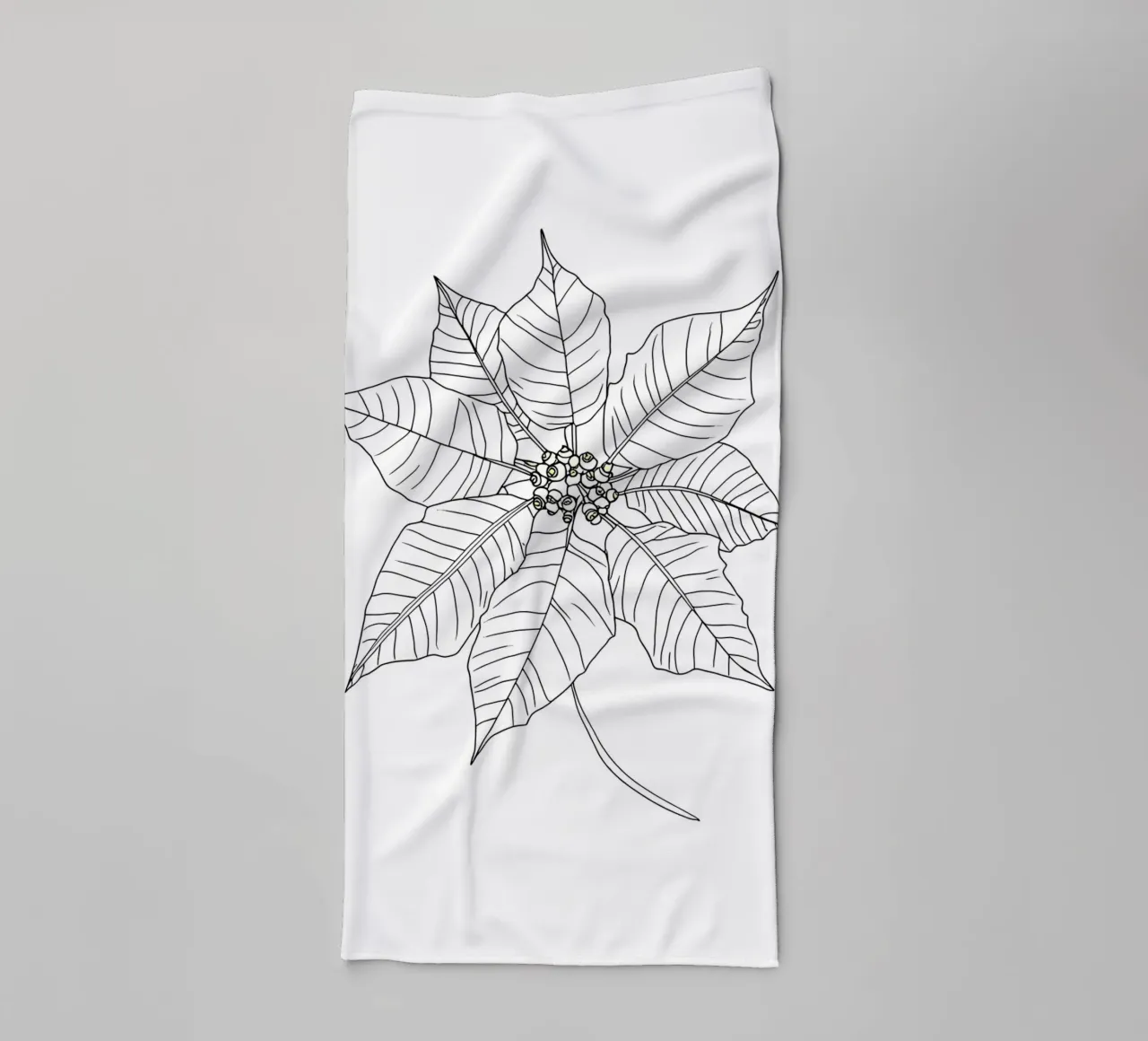 Stella di Natale - Line Art minimalista asciugamano da bagno da Viv Line Art