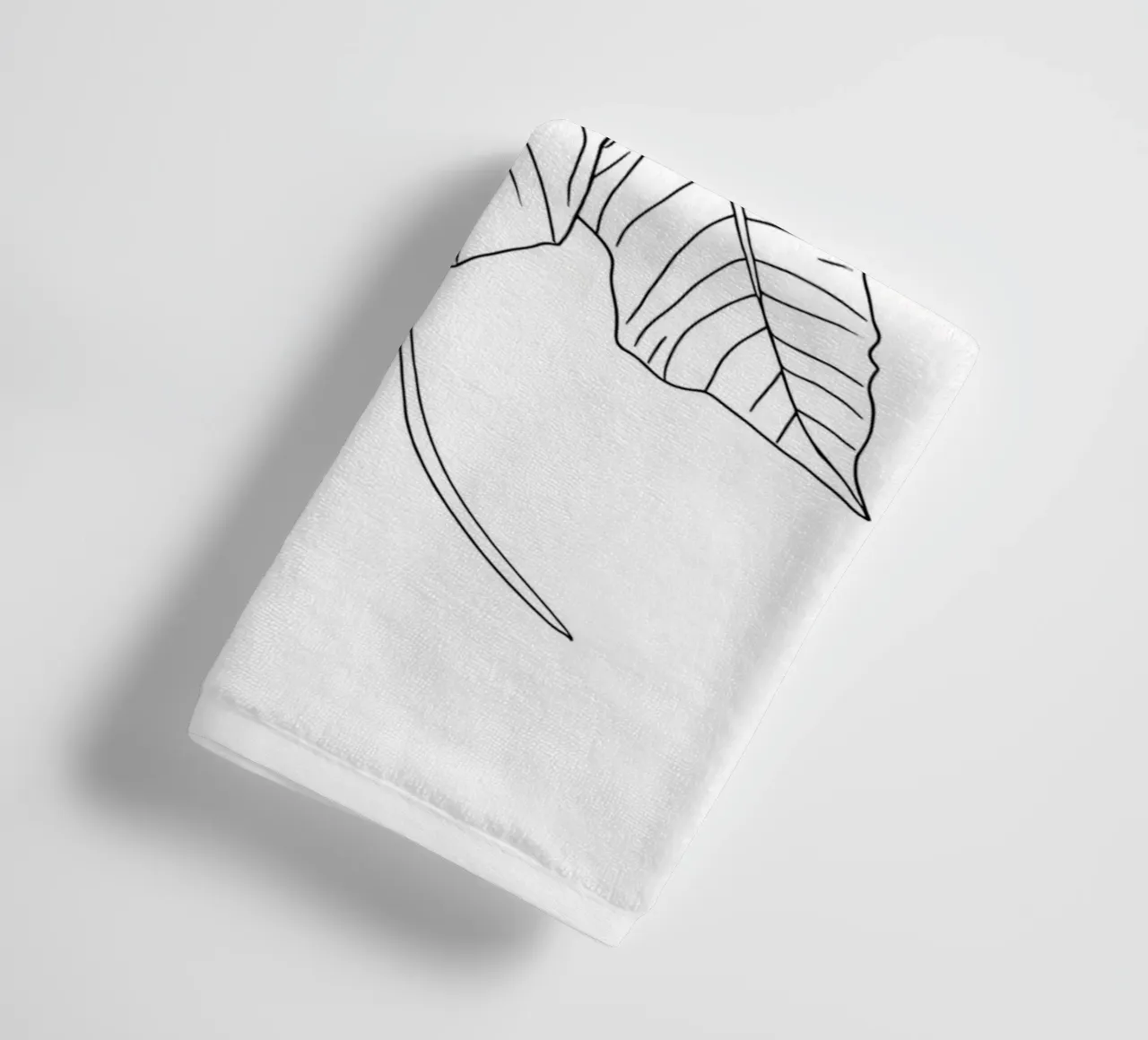 Stella di Natale - Line Art minimalista asciugamano da bagno da Viv Line Art