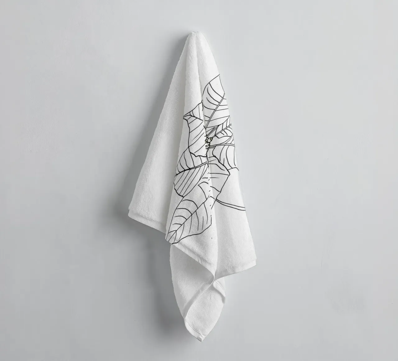 Stella di Natale - Line Art minimalista asciugamano da bagno da Viv Line Art