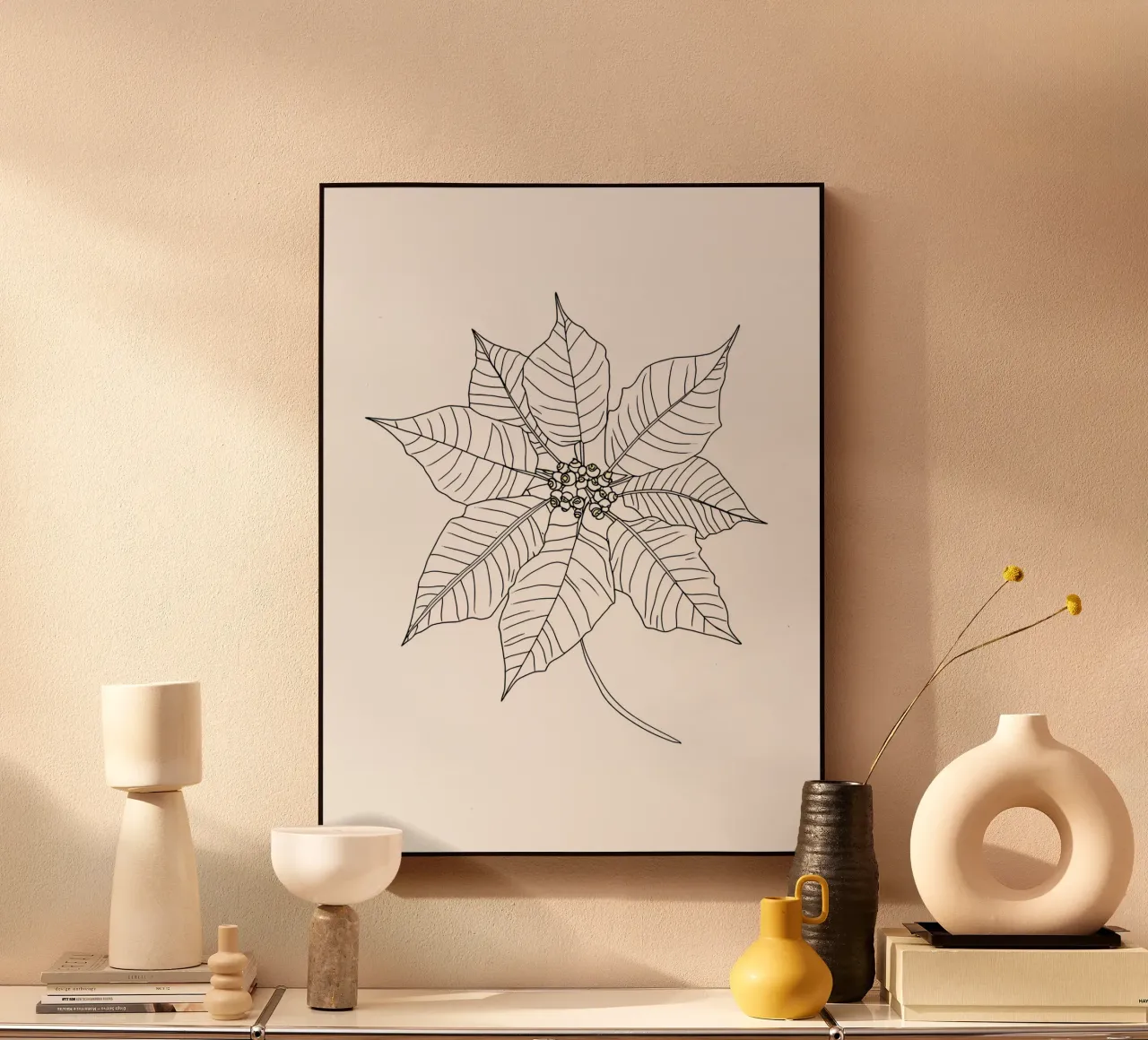Stella di Natale - Line Art minimalista plexiglass da Viv Line Art