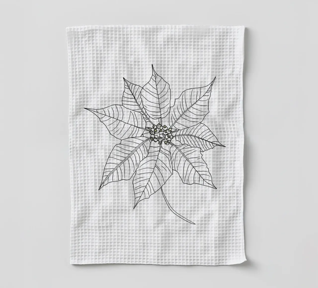Stella di Natale - Line Art minimalista canovaccio da cucina da Viv Line Art
