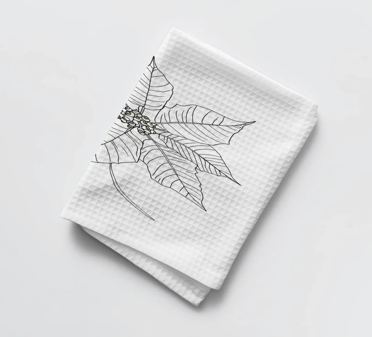 Stella di Natale - Line Art minimalista canovaccio da cucina da Viv Line Art