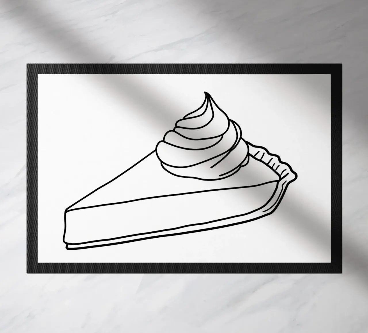 Deserto di torte - Line art minimalista zerbino da Viv Line Art