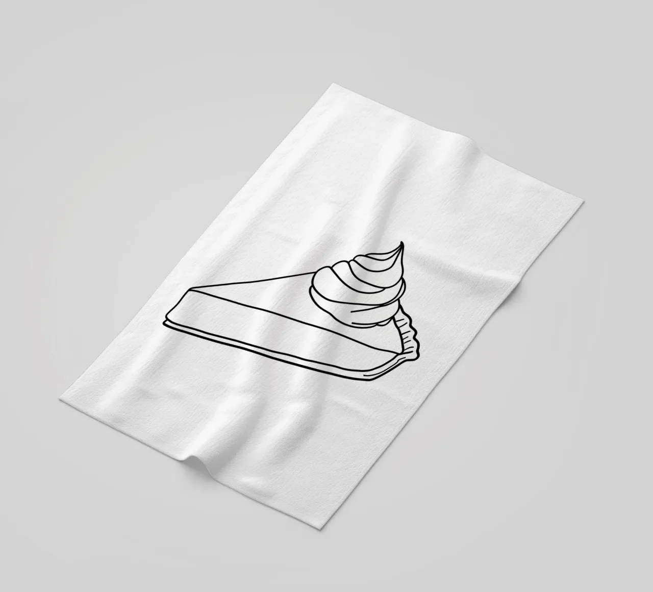 Deserto di torte - Line art minimalista telo mare da Viv Line Art