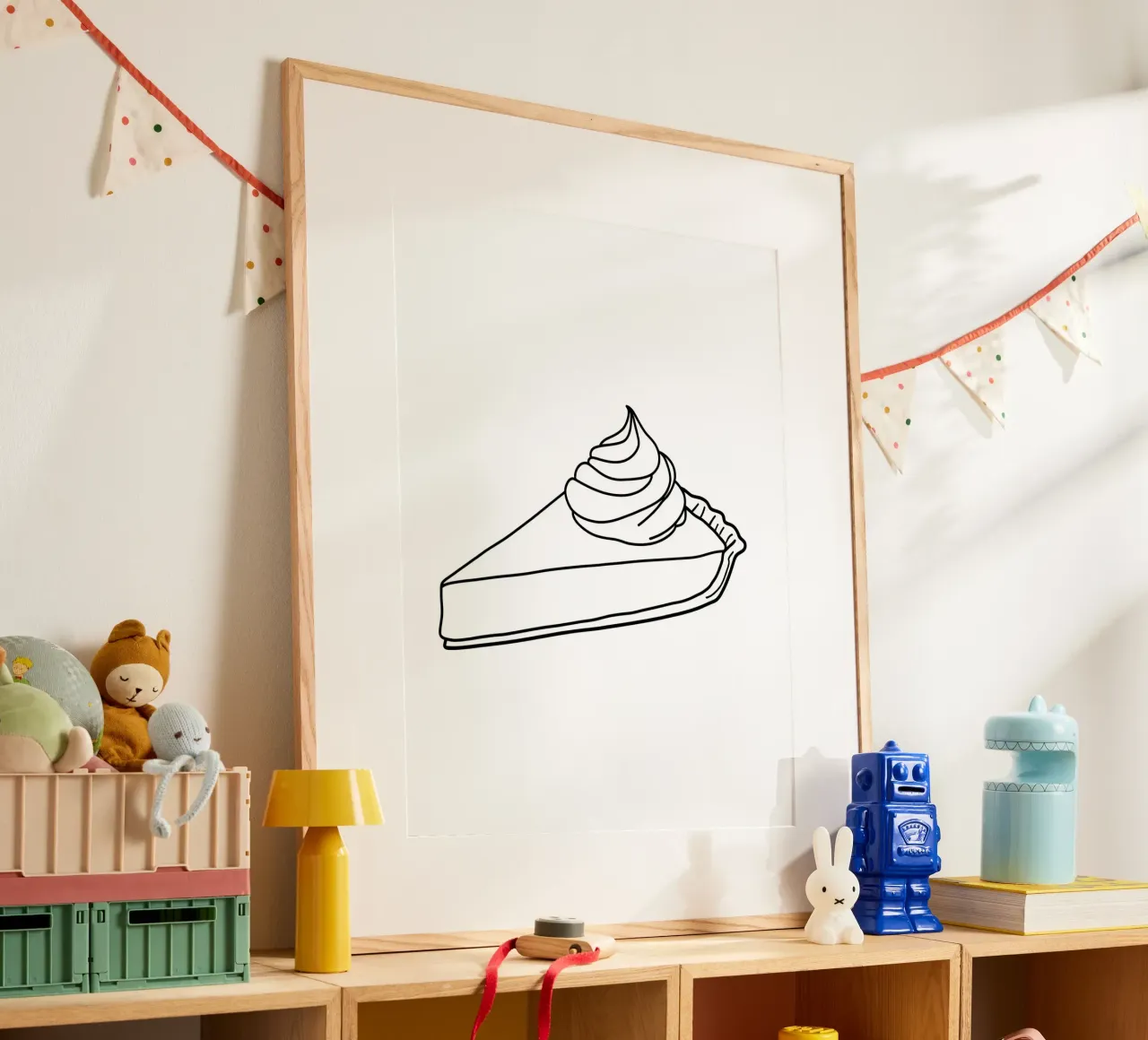 Deserto di torte - Line art minimalista carta hahnemühle da Viv Line Art