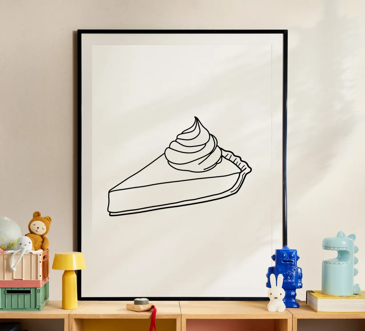 Deserto di torte - Line art minimalista carta hahnemühle da Viv Line Art