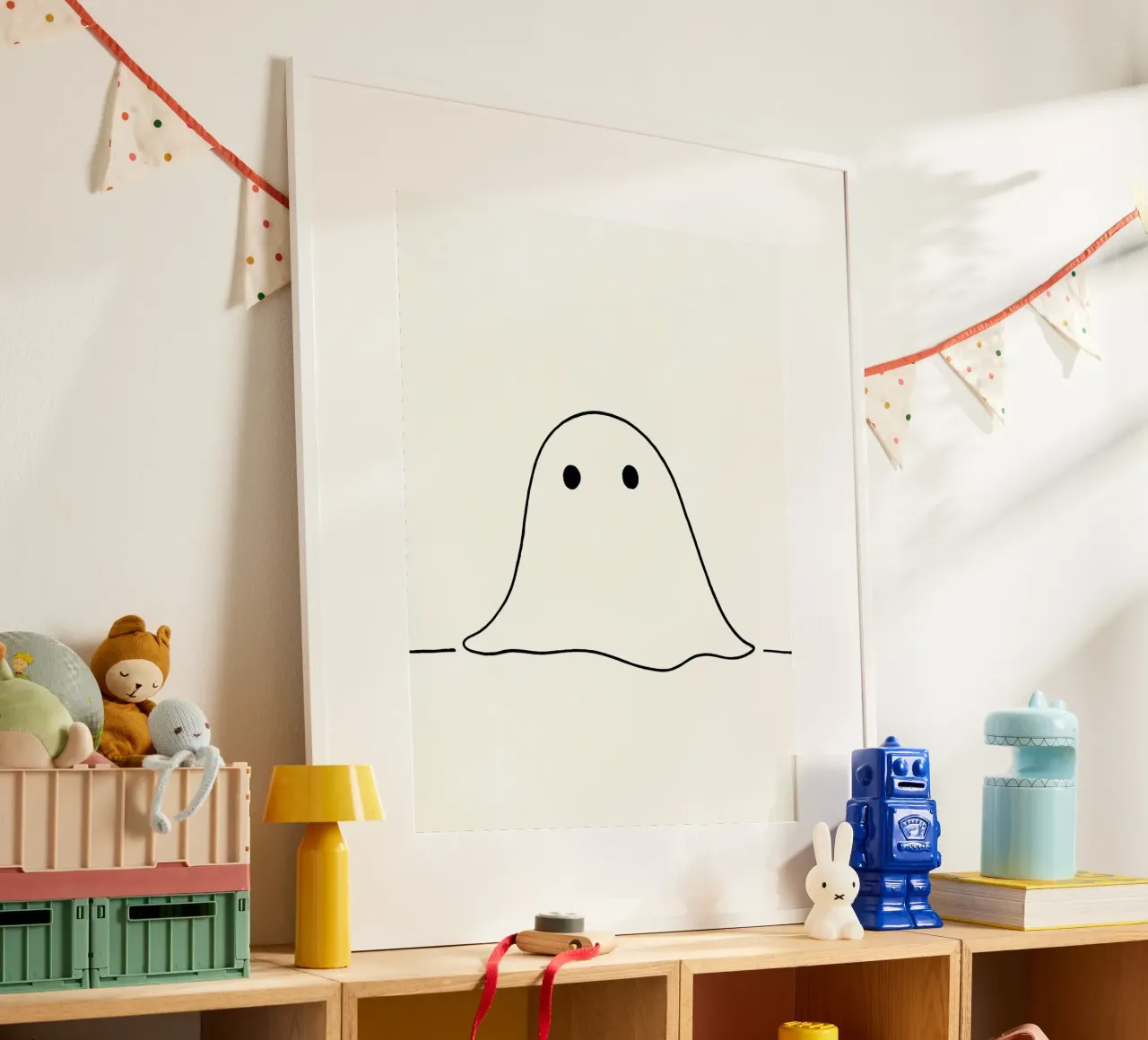 Little Ghost - Minimalist Line Art hahnemühle by Viv Line Art