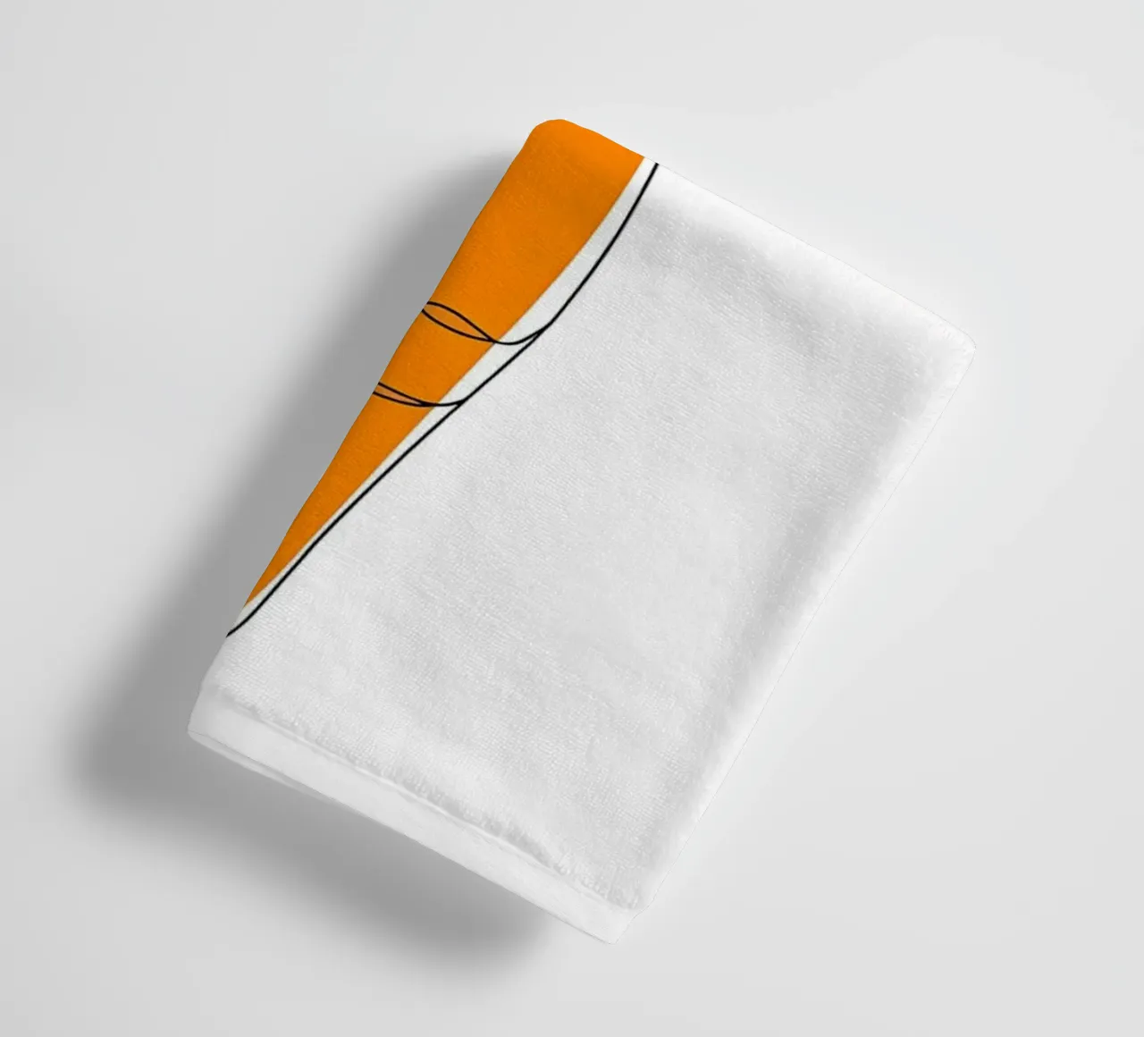Carrot - Minimalist Line Art towel by Viv Line Art