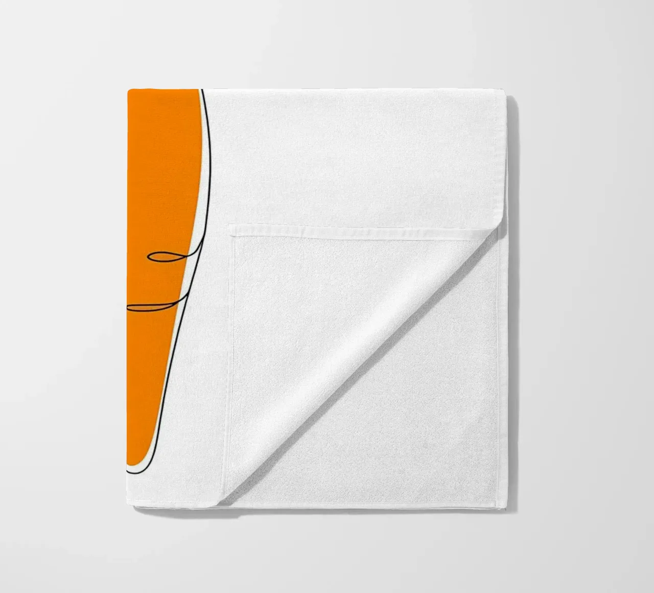 Carota - Line art minimalista telo mare da Viv Line Art