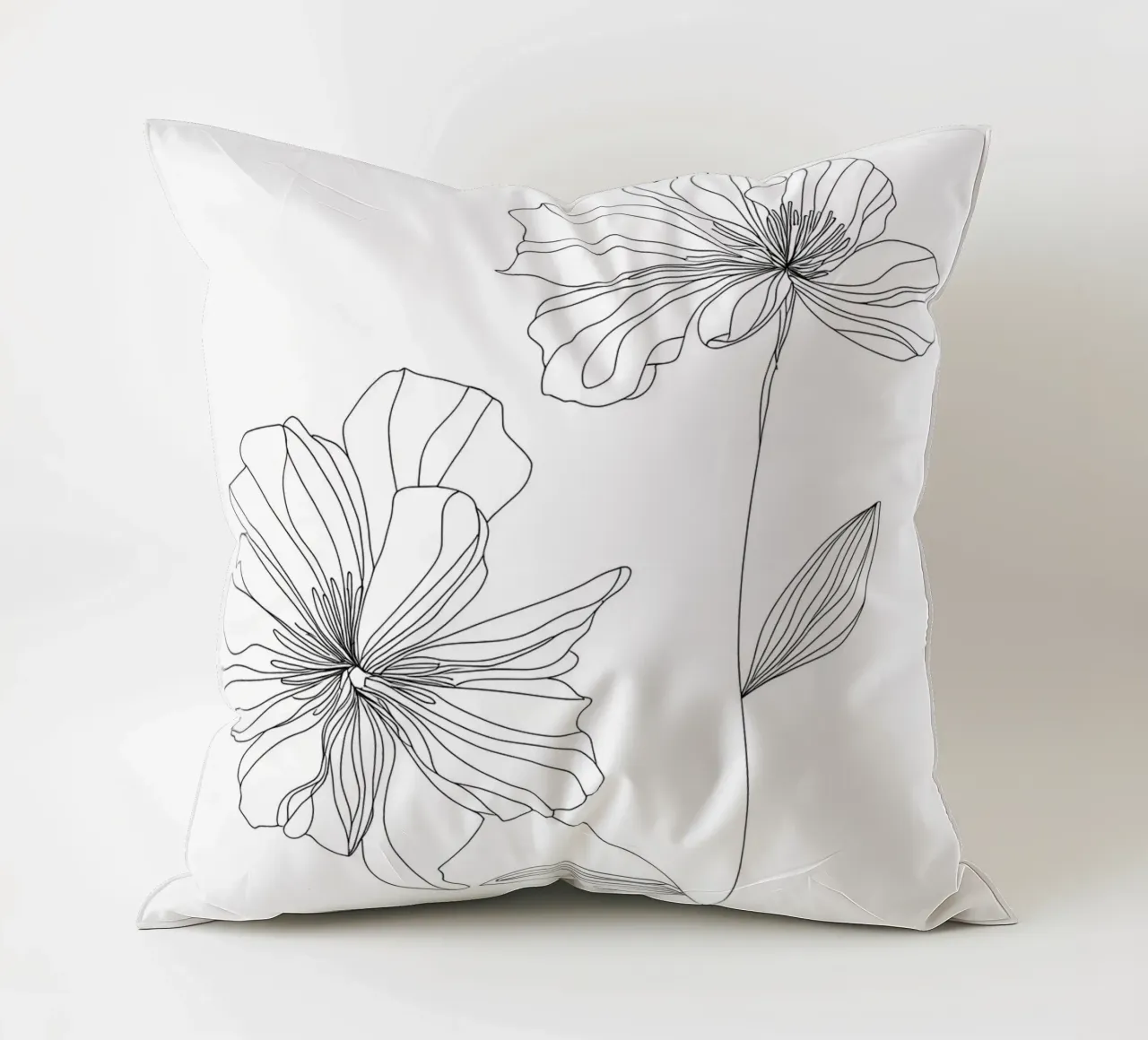 Fiori - Line art minimalista cuscino da Viv Line Art