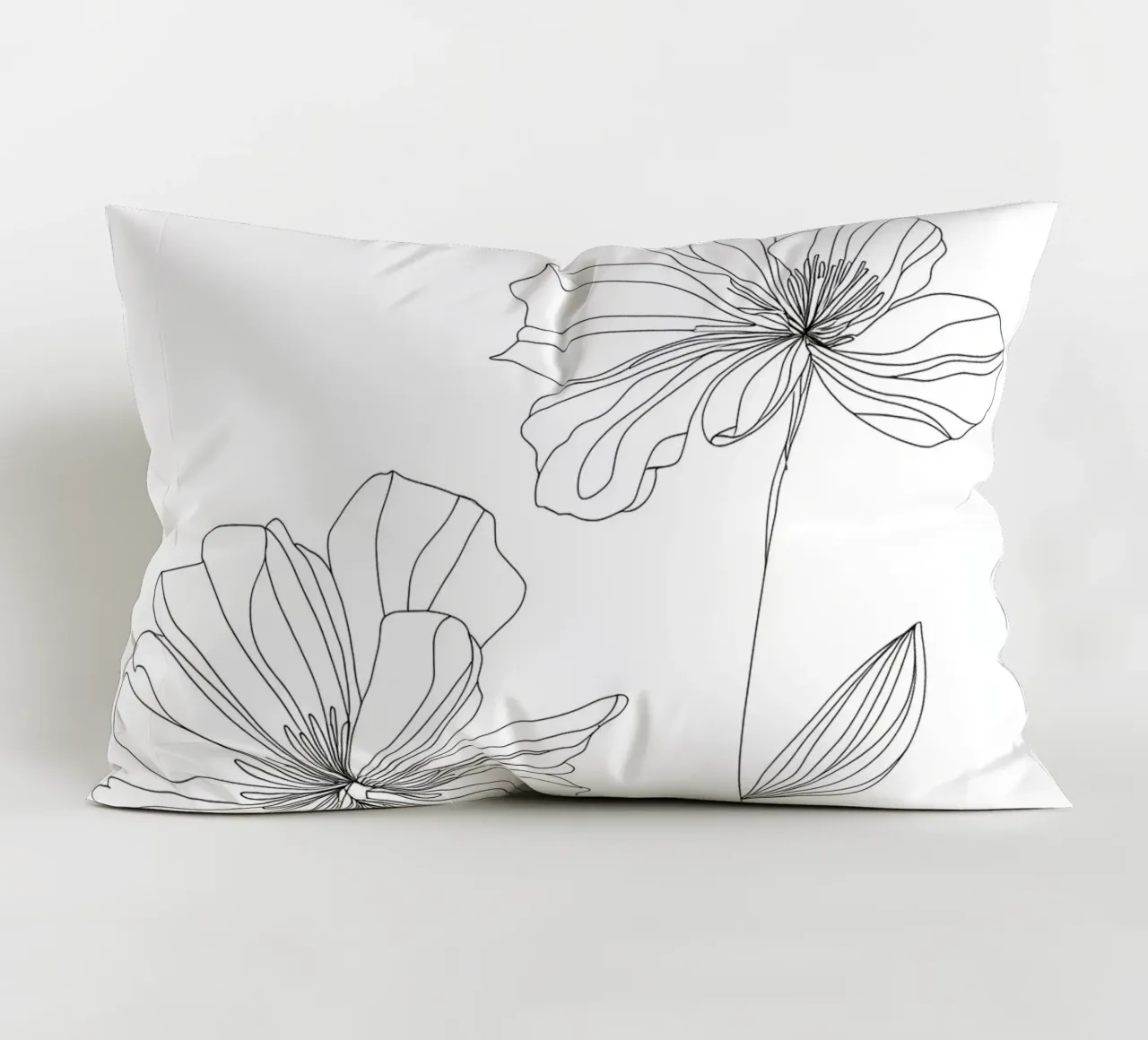 Fiori - Line art minimalista cuscino da Viv Line Art