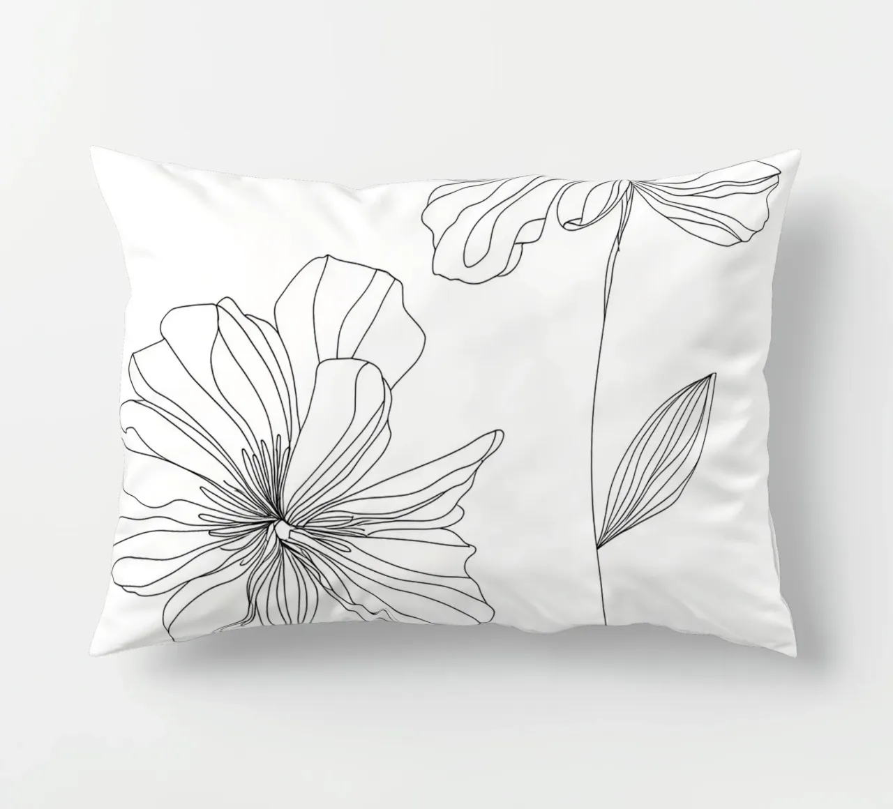 Fiori - Line art minimalista cuscino da Viv Line Art