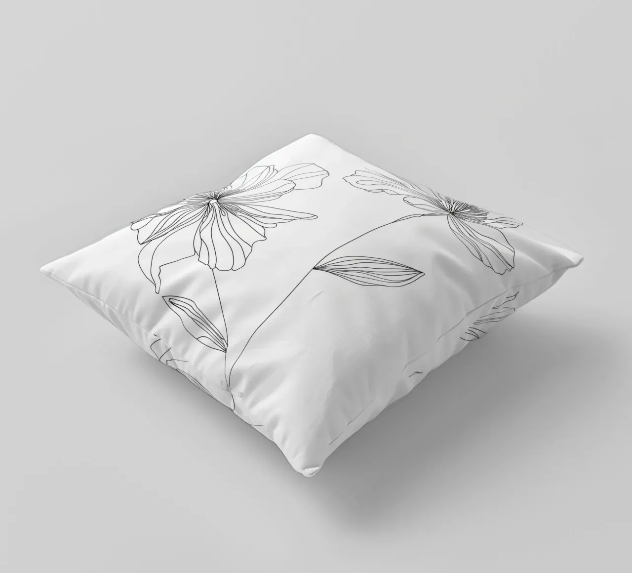 Fiori - Line art minimalista cuscino da Viv Line Art
