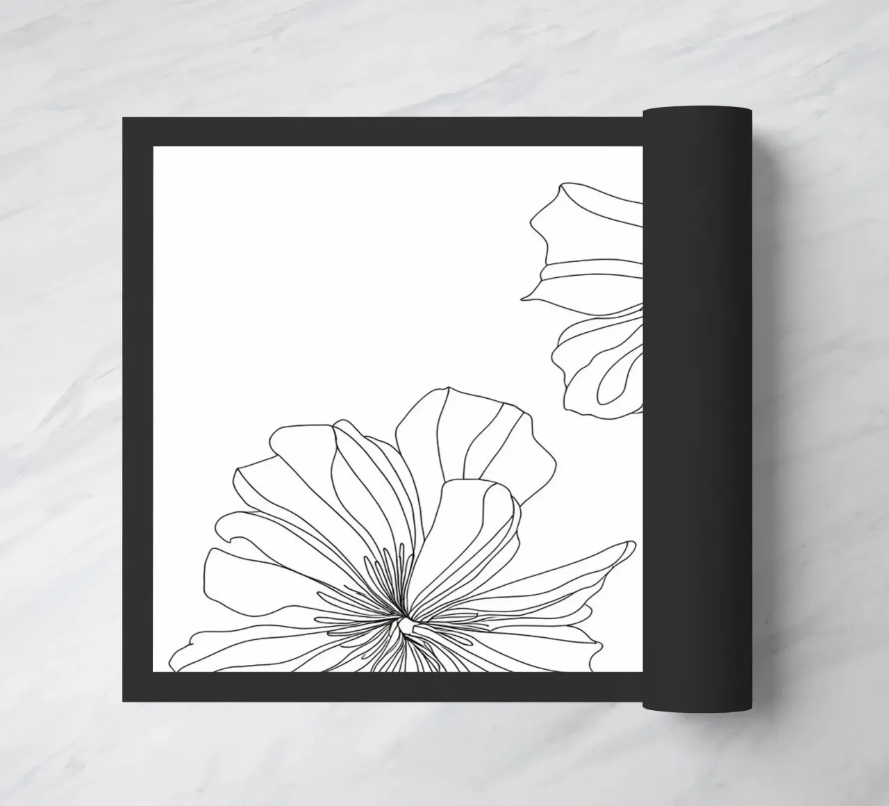 Fiori - Line art minimalista zerbino da Viv Line Art