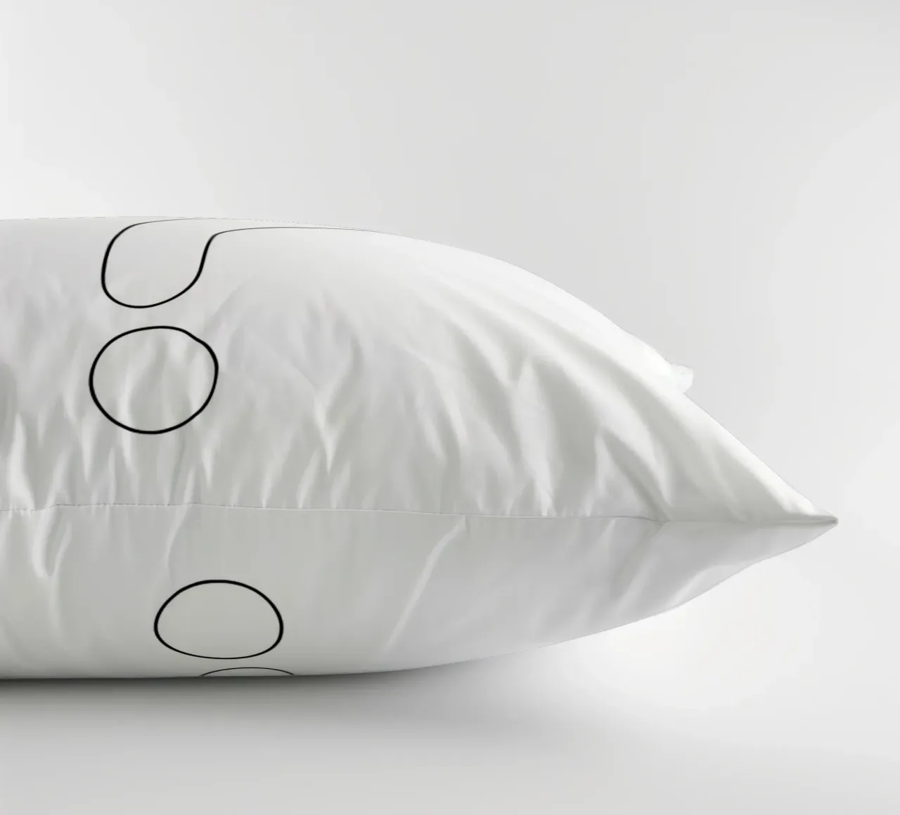 A Big Question Mark - Minimalist Line Art decorative cushion by Viv Line Art