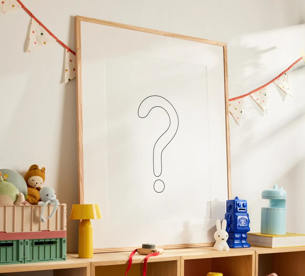Un grand point d'interrogation - Dessin au trait minimaliste hahnemühle de Viv Line Art