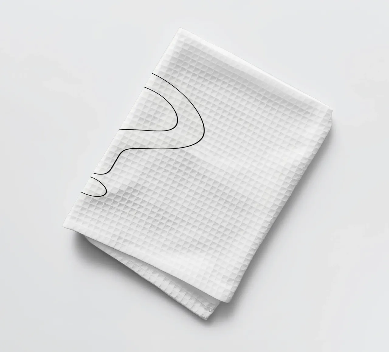 Un grand point d'interrogation - Dessin au trait minimaliste torchon de Viv Line Art